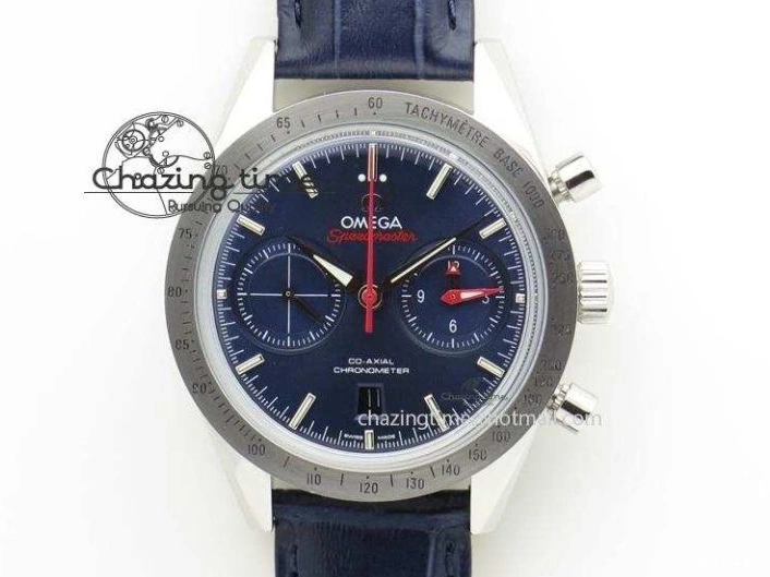 0524 Effortless Speedmaster Apollo 11 On SS Bracelet Manual Winding Chrono Movement 8225